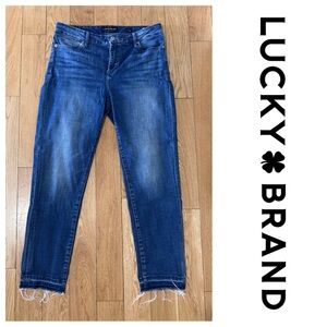 Lucky Brand Hayden Crop Straight-Leg Jeans with Frayed Hem 8
